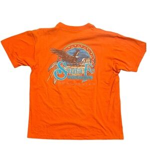 2000 Santa Fe Harley Davidson T-Shirt Size XL Made In USA STEEL EAGLE